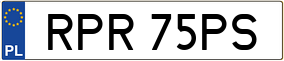Trailer License Plate